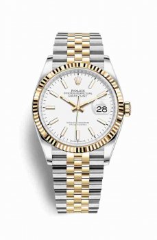 Réplique montre Rolex Datejust 36 Jaune Roles jaune 18 ct 126233 m126233-0019