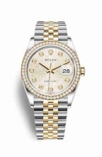 Réplique montre Rolex Datejust 36 Jaune Roles jaune 18 ct 126283RBR AB0162121G1S1