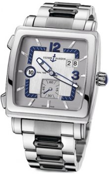 Réplique Ulysse Nardin Quadrato Dual Time Argent Cadran 42mm 243-92-7M/601