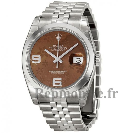 Réplique Rolex Datejust Bronze Floral Inoxydable Acier Dames 116200BRFAJ - Cliquez sur l'image pour la fermer