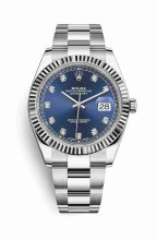 Réplique montre Rolex Datejust 41 blanc Roles blanc 126334 m126334-0015
