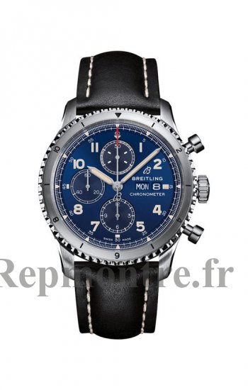 Replique Breitling Aviator 8 Chronograph 43 Cadran bleu Leather Strap Men's A13316101C1X3 - Cliquez sur l'image pour la fermer