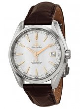 Réplique Omega Aqua Terra Argent Cadran Marron Cuir 231.13.42.21.02.002