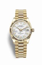 Réplique montre Rolex Datejust 31 jaune 278278 m278278-0010