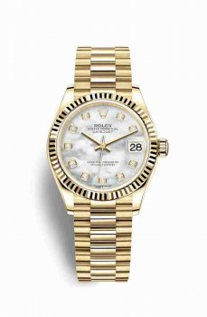 Réplique montre Rolex Datejust 31 jaune 278278 m278278-0010