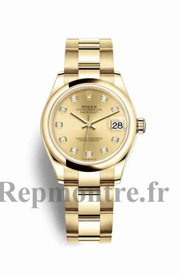 Réplique montre Rolex Datejust 31 jaune 278248 Champagne Set Cadran m278248-0013 - Cliquez sur l'image pour la fermer