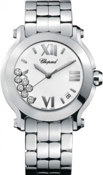 Chopard Happy Sport Round Quartz 36mm Dames Réplique Montre 278477-3001