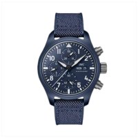 IWC Pilot Chronograph 41 Top Gun Oceana 42 mm Copie montre homme Bleu IW389404