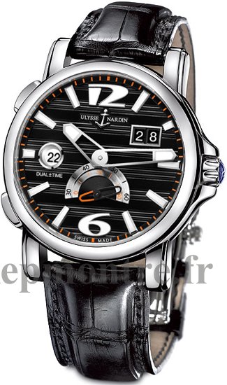 Réplique Ulysse Nardin Dual Time 42mm hombres Montre 243-55/62 - Cliquez sur l'image pour la fermer