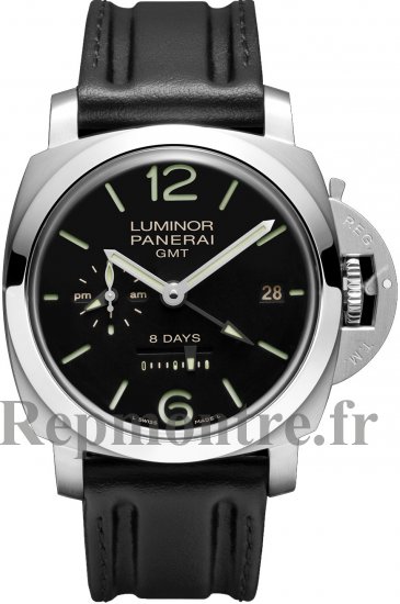 Réplique Panerai Luminor 1950 8 Days GMT Acier 44mm PAM00233 - Cliquez sur l'image pour la fermer