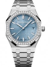 Audemars Piguet Royal Oak Automatique 34 mm Acier Inoxydable Diamant Bleu Glace 77451ST.ZZ.1361ST.03