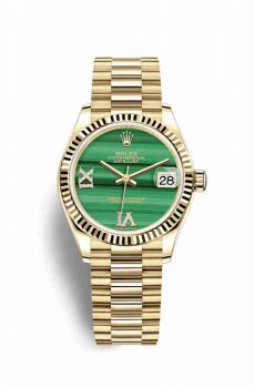 Réplique montre Rolex Datejust 31 jaune 18 ct 278278 m278278-0004