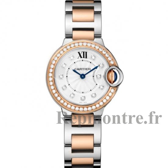 Replique Cartier Ballon Bleu Quartz Pink Gold Steel And Diamond W3BB0025 - Cliquez sur l'image pour la fermer