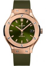 Replique Hublot Classic Fusion King Gold Green Dial 38mm 565.OX.8980.RX