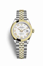Réplique montre Rolex Datejust 28 Jaune Roles jaune 18 ct 279163 m279163-0023