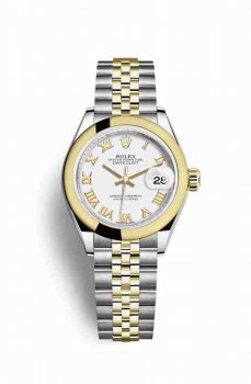 Réplique montre Rolex Datejust 28 Jaune Roles jaune 18 ct 279163 m279163-0023