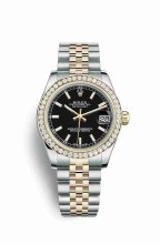 Réplique montre Rolex Datejust 31 Jaune Roles jaune 18 ct 178383 m178383-0026