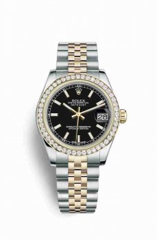Réplique montre Rolex Datejust 31 Jaune Roles jaune 18 ct 178383 m178383-0026