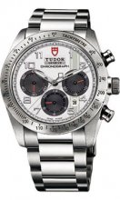 Réplique Tudor Fastrider cronografo pulsera blanc arabe 42000-95730