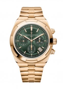 Vacheron Constantin Overseas Chronographe Or Rose Vert 5520V/210R-B966