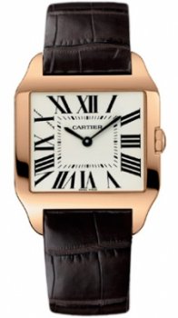 Réplique Cartier Santos-Dumont Petit Quartz Rose Or W2009251