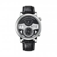 Replique Montre A. Lange & Sohne ZEITWERK STRIKING TIME en 18 carats Blanc Or 145.029