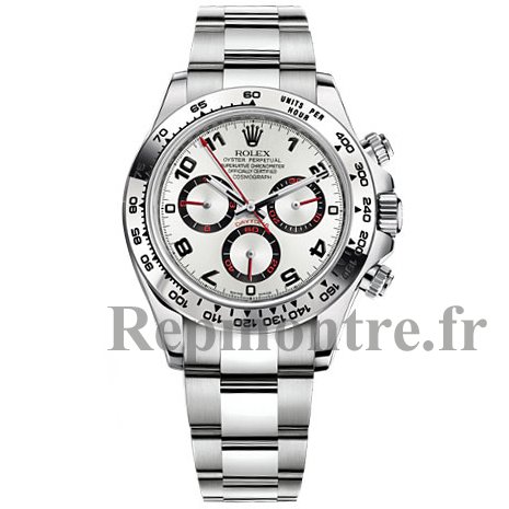 Réplique Rolex Daytona Cadran Argente Arabe Bracelet Oyster Or Blanc 18 Carats - Cliquez sur l'image pour la fermer