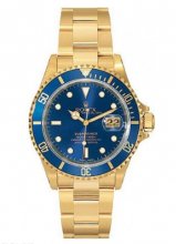 Réplique Rolex Submariner Champagne Cadran 18K Or Jaune Oyster Quartz 16618CDO