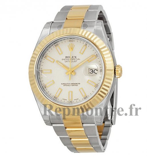 Réplique Rolex Datejust II Cream/Ivoire Cadran Inoxydable Acier et 18K Or Jaune Oyster 116333ISO - Cliquez sur l'image pour la fermer