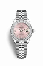Réplique montre Rolex Datejust 28 blanc Roles blanc 279384RBR m279384rbr-0005
