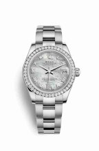 Réplique montre Rolex Datejust 31 blanc Roles blanc 178384 m178384-0014
