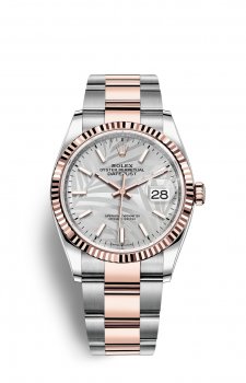 Copie de Rolex Datejust 36 OysterAcier and EveOr Rose M126231-0032