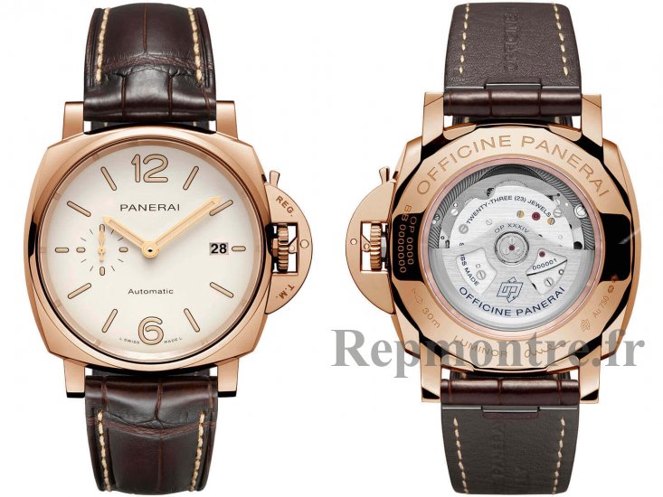 Réplique Panerai Luminor Due Automatic Goldtech 42mm PAM01042 - Cliquez sur l'image pour la fermer