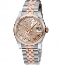Réplique Rolex Datejust 31 Rose Jubilee Diamant Cadran Acier et 18K Everose Or 178241PKJDJ