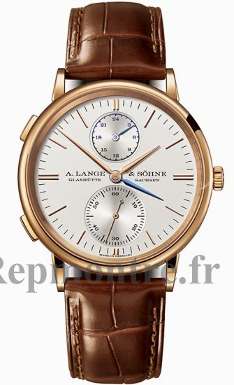 Réplique A.Lange & Sohne Saxonia Dual Time Or rose 386.032 - Cliquez sur l'image pour la fermer