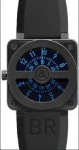 Réplique Bell & Ross Aviation BR 01 Compass Bleu Montre Homme