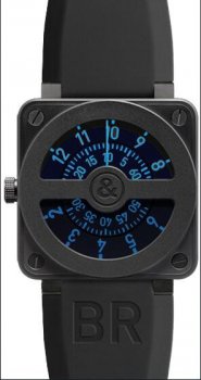 Réplique Bell & Ross Aviation BR 01 Compass Bleu Montre Homme
