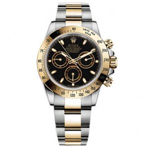 Réplique Rolex Daytona Noir Indice Cadran Bracelet Oyster Montre Homme