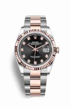 Réplique montre Rolex Datejust 36 Everose Roles 18 ct Everose 126231 m126231-0020