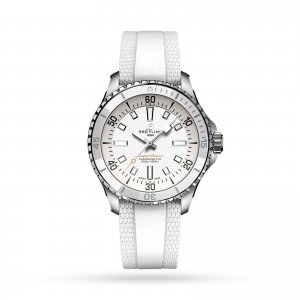 Breitling Superocean Automatique 36 Bracelet en caoutchouc en acier inoxydable Replique montre A17377211A1S1