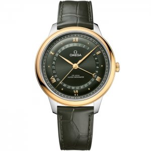 Omega De Ville Prestige Co-Axial Master Chronometer Pointer Date 42 5 Acier inoxydable Or jaune Gre 434.23.42.22.10.001