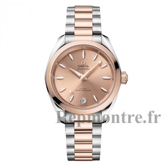 Omega Seamaster Aqua Terra Shades 34 mm Replique montre femme Rose O22020342010001 - Cliquez sur l'image pour la fermer