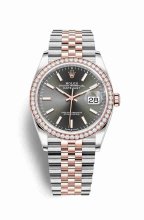 Réplique montre Rolex Datejust 36 Everose Roles 18 ct Everose 126281RBR m126281rbr-0001