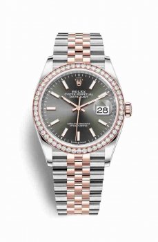 Réplique montre Rolex Datejust 36 Everose Roles 18 ct Everose 126281RBR m126281rbr-0001