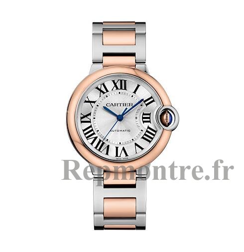 Replique Montre Cartier Ballon Bleu 36mm Acier inoxydable & Or Rose Unisex W2BB0033 - Cliquez sur l'image pour la fermer