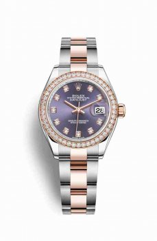 Réplique montre Rolex Datejust 28 Everose Roles 18 ct Everose 279381RBR m279381rbr-0016