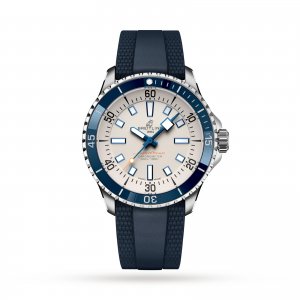 Breitling Superocean Automatique 42 Bracelet en caoutchouc en acier inoxydable Replique montre A17375E71G1S1