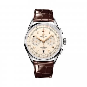 Breitling Premier B01 Chronographe 42mm Montre Replique Homme Creme AB0145211G1P1