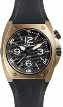 Réplique Bell & Ross Marine Automatique Montre Homme BR 02-92 Or rose & Carbon