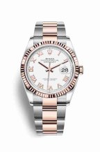 Réplique montre Rolex Datejust 36 Everose Roles 18 ct Everose 126231 m126231-0016